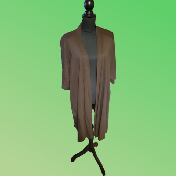 Catherines Tops - 3X Catherine's Brown Cardigan